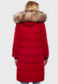Giacca invernale Marikoo da donna con cappuccio Schneesternchen, rosso sangue