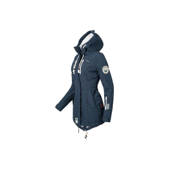 Giacca invernale softshell Marikoo ZIMTZICKE da donna con cappuccio, blu