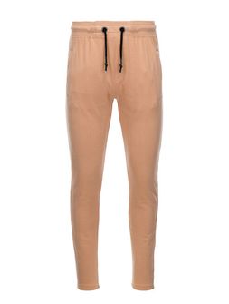 Pantaloni da uomo in felpa Ombre P946, cammello