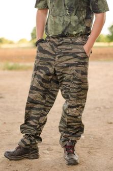 MFH BDU pantaloni da uomo Rip-Stop, tiger stripe