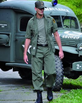 Camicetta Mil-Tec M64 VIETNAM tasche oblique verde