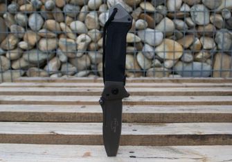 Mil-Tec coltello pieghevole DA35 Micarta 22cm, nero