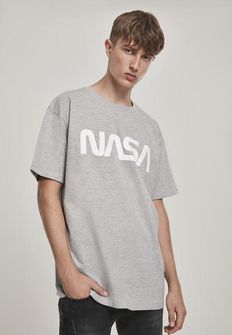 T-shirt pesante oversize della NASA da uomo, grigio