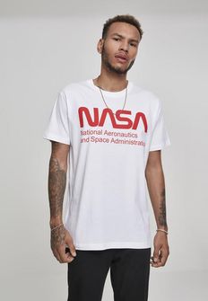 Maglietta NASA da uomo Wormlogo, bianco