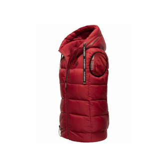 Navahoo KASSIDY Gilet con cappuccio da donna, rosso sangue