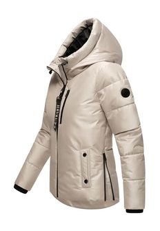 Navahoo KRÜMELEIN giacca invernale da donna con cappuccio, grigio chiaro