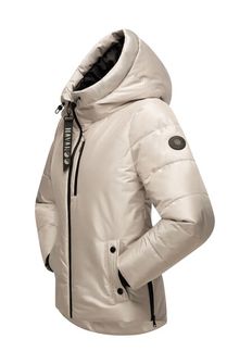 Navahoo KRÜMELEIN giacca invernale da donna con cappuccio, grigio chiaro