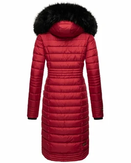 Cappotto trapuntato da donna Navahoo UMAY, rosso sangue