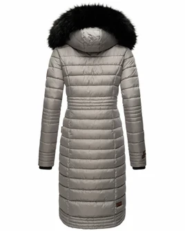 Navahoo UMAY cappotto trapuntato da donna, grigio zinco