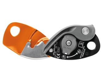 Dispositivo di assicurazione Petzl Grigri+ con frenata assistita, arancione