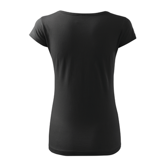 DRAGOWA maglietta corta da donna punisher, nera 150g/m2