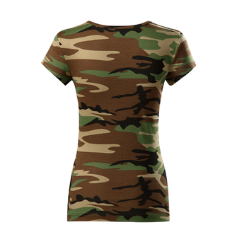 DRAGOWA maglietta da donna, army, mimetico 150g/m2