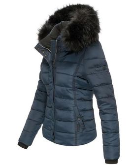 Giacca invernale Navahoo Miamor da donna con cappuccio, blu scuro