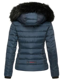 Giacca invernale Navahoo Miamor da donna con cappuccio, blu scuro