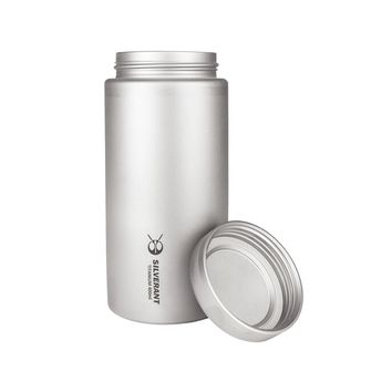 Silverant Titanium bottiglia 400 ml con tappo piatto