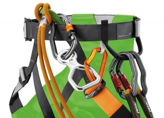 Imbracatura per seggiolino Petzl CANYON CLUB con inserto verde