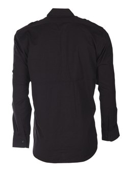 Mil-tec Ripstop camicia a maniche lunghe, nero