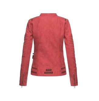 Giacca in pelle da donna Marikoo Akikoo, rosso