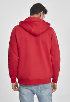 Felpa con zip e cappuccio NASA Southpole da uomo, rosso