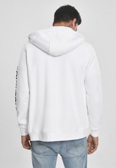 Felpa con zip e cappuccio NASA Southpole da uomo, bianco