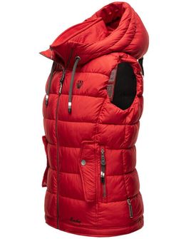 Marikoo TAISAA Gilet con cappuccio da donna, rosso