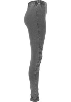 Leggings Urban Classics da donna in jersey denim, grigio scuro