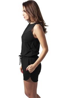 Salopette corta da donna Urban Classics, nera