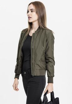 Bomber leggero da donna Urban Classics, oliva