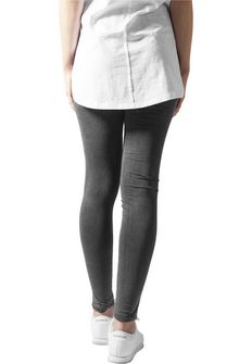 Leggings Urban Classics al ginocchio tagliato da donna, nero