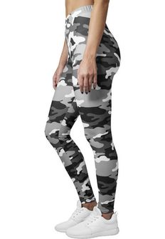 Leggings da donna Urban Classics, camo neve