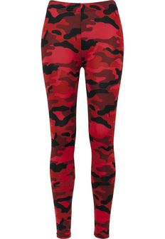 Leggings Urban Classics da donna, rosso mimetico