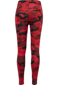 Leggings Urban Classics da donna, rosso mimetico