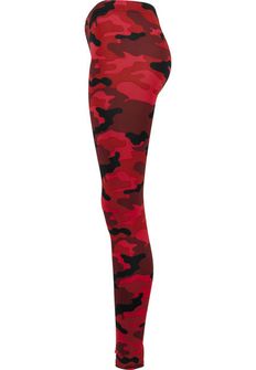 Leggings Urban Classics da donna, rosso mimetico