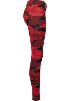 Leggings Urban Classics da donna, rosso mimetico