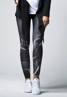 Leggings Smoke da donna di Urban Classics, nero