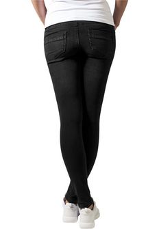 Urban Classics Pantaloni in denim da donna, nero