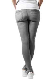 Urban Classics Pantaloni in denim da donna, grigio