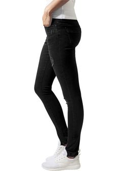 Urban Classics Pantaloni in denim da donna, nero