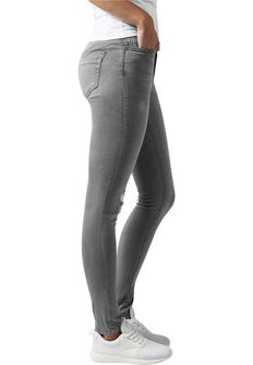 Urban Classics Pantaloni in denim da donna, grigio