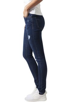 Urban Classics Pantaloni in denim da donna, blu scuro