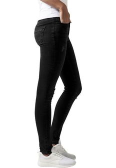 Urban Classics Pantaloni in denim da donna, nero