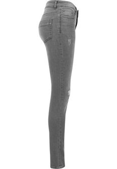 Urban Classics Pantaloni in denim da donna, grigio