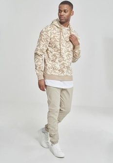 Felpa mimetica da uomo Urban Classics, beige camo