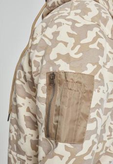 Felpa mimetica da uomo Urban Classics, beige camo