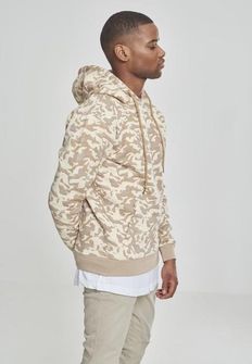 Felpa mimetica da uomo Urban Classics, beige camo