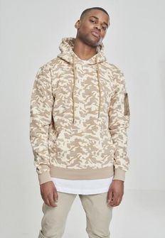 Felpa mimetica da uomo Urban Classics, beige camo