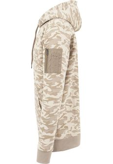 Felpa mimetica da uomo Urban Classics, beige camo