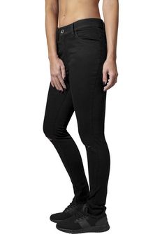 Pantaloni tagliati da donna Urban Classics, nero