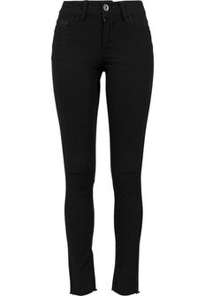 Pantaloni tagliati da donna Urban Classics, nero