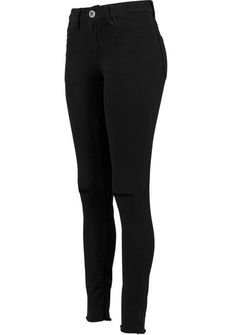 Pantaloni tagliati da donna Urban Classics, nero